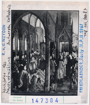 Vorschaubild Rogier van der Weyden (Nachfolge): Vermählung Mariens. Antwerpen, Kathedrale 